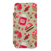 Retro Süßigkeiten Incipio iPhone Geldbeutel-Hülle (Folio Vorderseite)