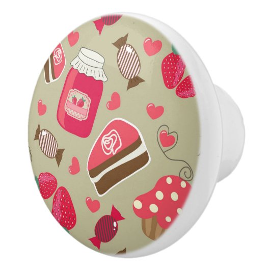 Retro Süßigkeiten Keramikknauf (Rechts)