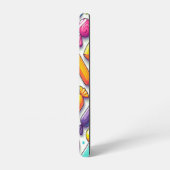 Retro-Süßigkeiten mit mehrfarbigen Cartoon Samsung Galaxy Hülle (Linke Seite)