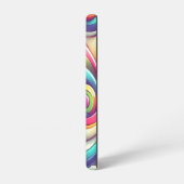 Retro-Süßigkeiten mit mehrfarbigen Cartoon Samsung Galaxy Hülle (Linke Seite)