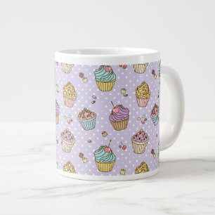 Retro-Süßigkeiten-Muster Jumbo-Tasse