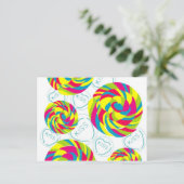 Retro-Süßigkeiten Postkarte (Stehend Vorderseite)