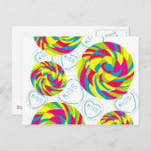 Retro-Süßigkeiten Postkarte (Vorne/Hinten)