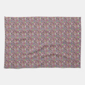 Retro-Süßigkeiten- Rosa Geschirrtuch (Horizontal)