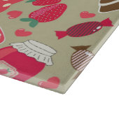 Retro Süßigkeiten Schneidebrett (Ecke)