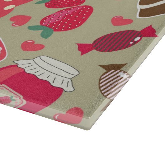 Retro Süßigkeiten Schneidebrett (Ecke)