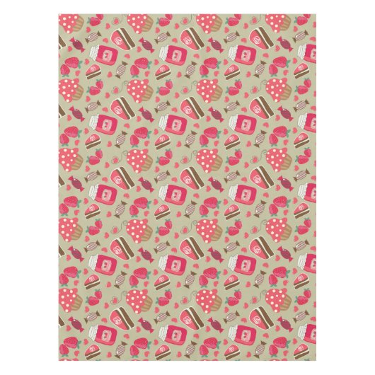 Retro Süßigkeiten Tischdecke (Vorderseite)