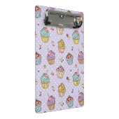 Retro Süßigkeitens-Muster Mini Klemmbrett (Schrägansicht)