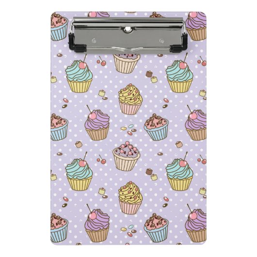 Retro Süßigkeitens-Muster Mini Klemmbrett (Vorderseite)