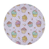 Retro Süßigkeitens-Muster Schneidebrett (Vorderseite)