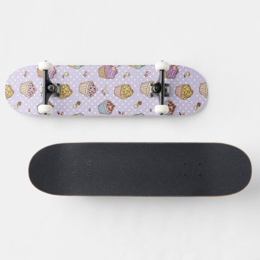 Retro Süßigkeitens-Muster Skateboard (Horizontal)