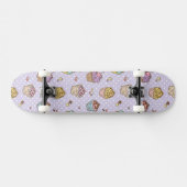 Retro Süßigkeitens-Muster Skateboard (Horizontal)