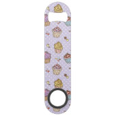 Retro Süßigkeitens-Muster Speed Flaschenöffner (Vorderseite)