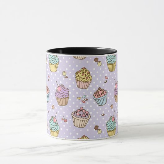 Retro Süßigkeitens-Muster Tasse (Zentrum)