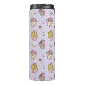 Retro Süßigkeitens-Muster Thermosbecher (Rückseite)