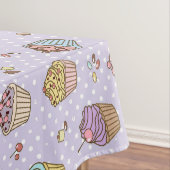Retro Süßigkeitens-Muster Tischdecke (Beispiel)