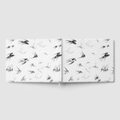 Retro Swallow Bird Nature Animal Gästebuch (Voll)