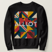 Retro-Sweatshirt mit allem Drum und Dran  Sweatshirt (Design vorne)