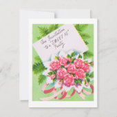 Retro Sweet 16 Einladung (Vorderseite)