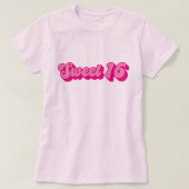 Retro Sweet 16 in Hot Pink T-Shirt (Design vorne)