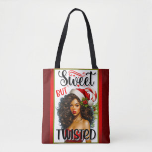 Retro Sweet but Twisted Christmas Pinup Tasche