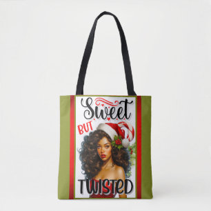 Retro Sweet but Twisted Christmas Pinup Tasche