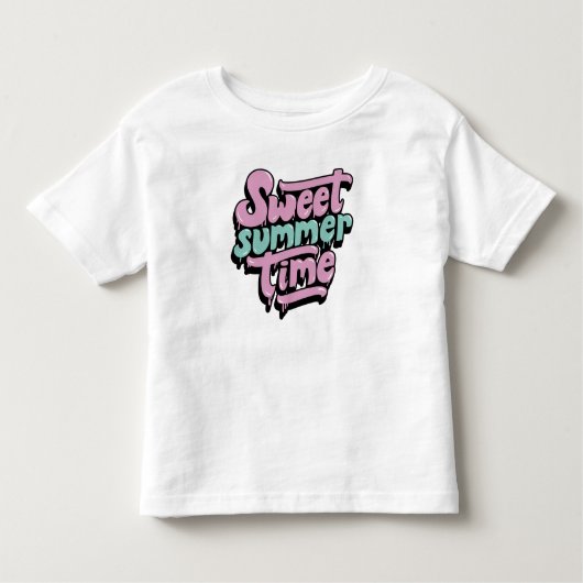 Retro Sweet Summer Time Kleinkind T-shirt (Vorderseite)