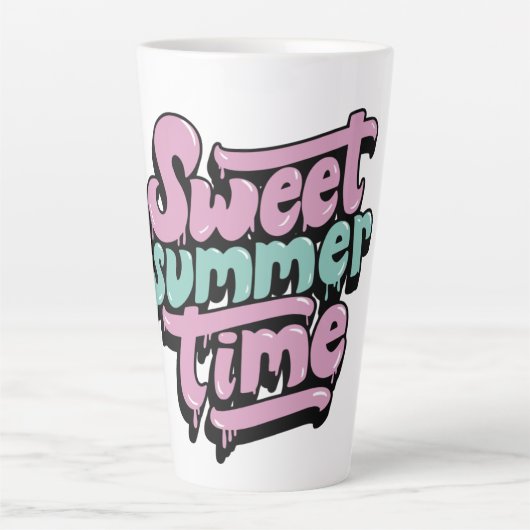 Retro Sweet Summer Time Milchtasse (Vorderseite)