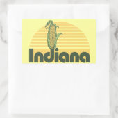 Retro Sweet Zuhause Indiana Rechteckiger Aufkleber (Tasche)