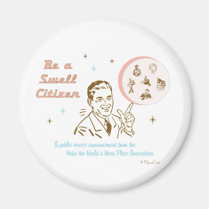 Retro 'Swell Citizen Magnet
