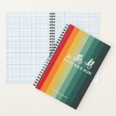 Retro Swim Bike Run Triathlon Icon Serie Notizblock (Innen)