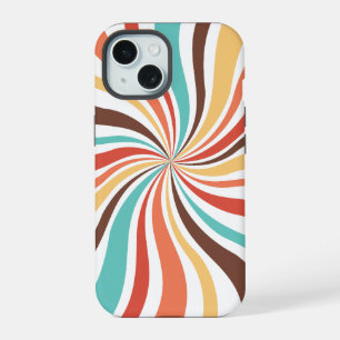 Retro Swirl Abstract Art iPhone / iPad-Hülle 15 Hülle