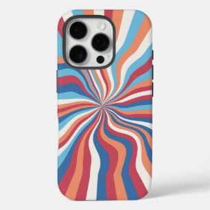 Retro Swirl Abstrakt Art iPhone / iPad Gehäuse 16 Pro Hülle