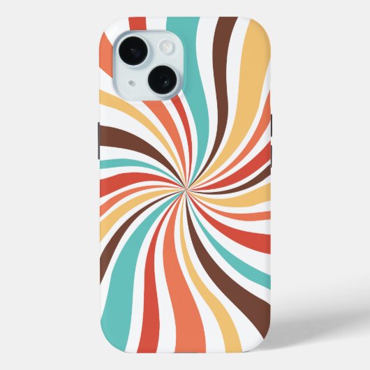 Retro Swirl Abstrakt Art iPhone / iPad Gehäuse Case-Mate iPhone Hülle (Rückseite)