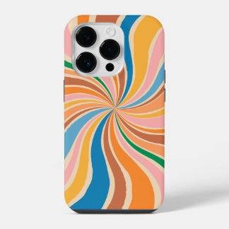 Retro Swirl Abstrakt Art iPhone / iPad Gehäuse 14 Pro Hülle