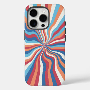 Retro Swirl Abstrakt Art iPhone / iPad Gehäuse 16 Pro Hülle