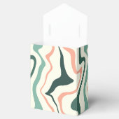 Retro Swirl Arch Mint Grün und Rosa Hochzeit Geschenkschachtel (Geöffnet)