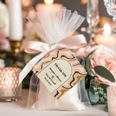 Retro Swirl Arch Pink Black Gold Hochzeit Vielen D Geschenkanhänger