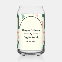 Retro Swirl Bogen Mintgrün und Rosa Hochzeit