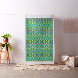 Retro-Swirl-Doodle 60er 70er Vintager Stil Stoff