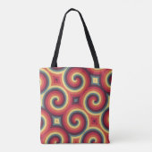 Retro Swirl Dreamscape Tasche (Rückseite)