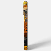 Retro Swirl Gemusterte Farbdrucke Case-Mate iPhone Hülle (Rückseite / Links)