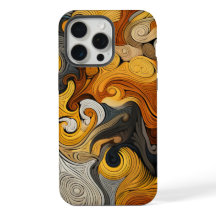 Retro Swirl Gemusterte Farbdrucke