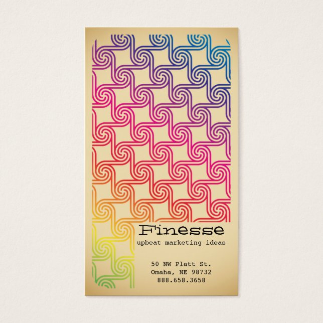 Retro Swirl Gradienten hell (Vorderseite)