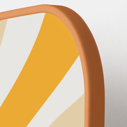 Retro Swirl Pickleball Paddle | Groovy Sunshine  (Linke Seite)