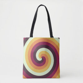 Retro Swirl Vortex Tasche