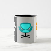 Retro Swivel Chairs Zweifarbige Tasse (Mittel)