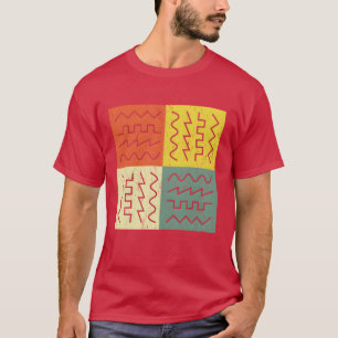 Retro Synthesizer Waveform Electronic Music T-Shirt