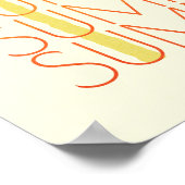 Retro-Synthwave 80s Surf Poster (Ecke)