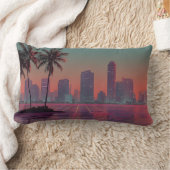 Retro Synthwave Cityscape Sunset Lendenkissen (Decke)